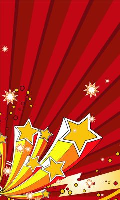 Diseño de Explosión de Estrellas Coloridas