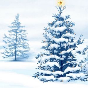 Árbol de Navidad Nevado