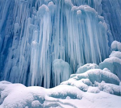 Cascada de Hielo Congelado