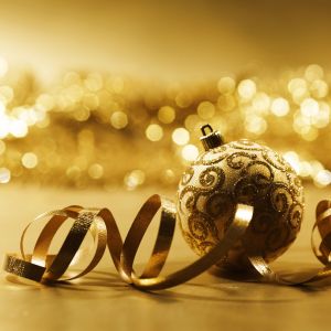 Adorno Navideño Dorado