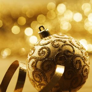 Adorno Navideño Dorado