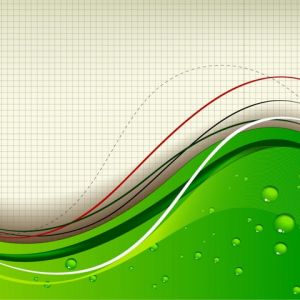 Diseño Abstracto Verde Ondas