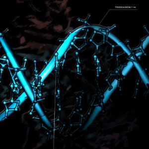 Estructura de ADN Azul