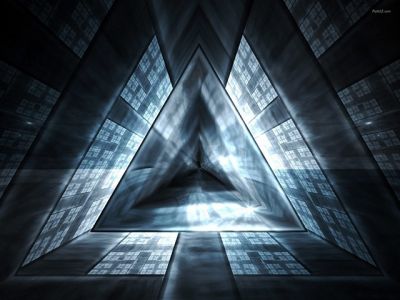 Diseño Triangular Abstracto Futurista