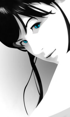 Retrato elegante con ojos azules