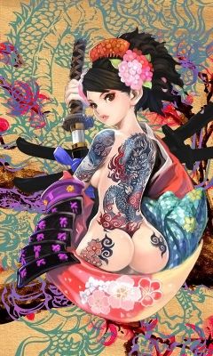 Chica Japonesa Tatuada