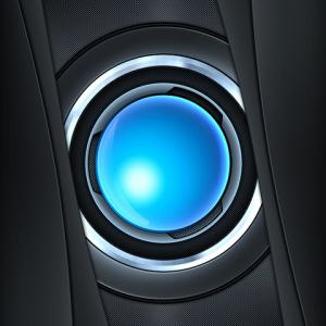 Diseño Futurista de Orbe Azul