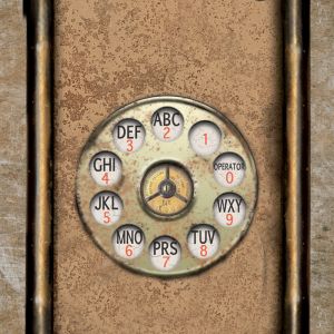 Vintage Rotary Phone Dial