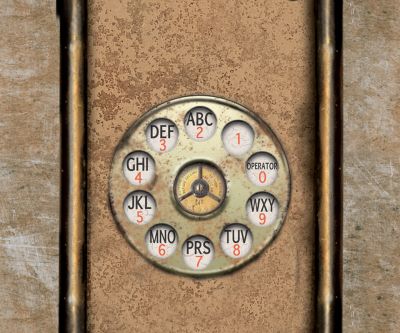 Vintage Rotary Phone Dial