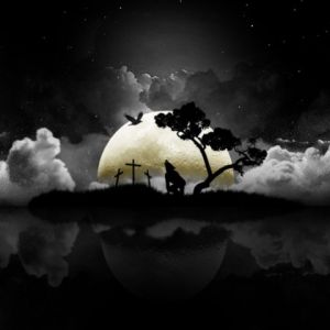 Paisaje Lunar con Nubes