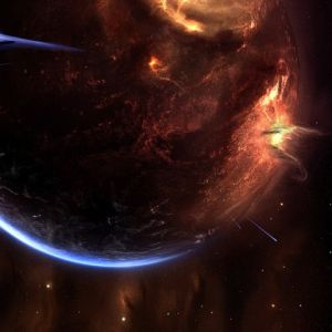 Nebulosa Galáctica y Planeta