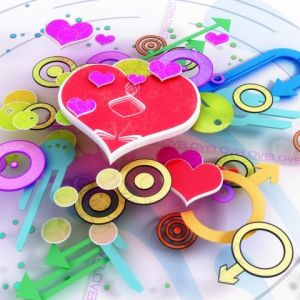 Símbolos de Amor Coloridos