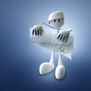 Personaje Divertido con Cartel