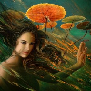Ninfa de agua encantadora