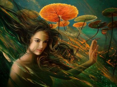 Ninfa de agua encantadora