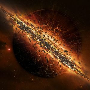 Planeta Explosivo en el Espacio