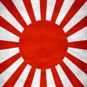 Bandera del Sol Naciente Japonés