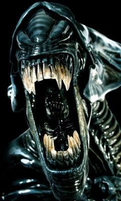Primer plano de una criatura alienígena