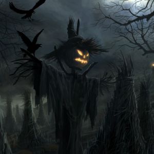 Arte de Espantapájaros Espeluznante de Halloween