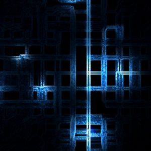 Diseño Abstracto Azul Futurista