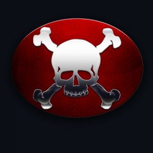 Calavera y Huesos Cruzados