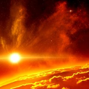 Impresionante Atardecer Solar