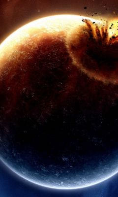 Planeta Explosivo en el Espacio