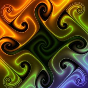 Diseño Abstracto Colorido en Espiral