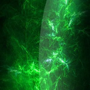 Diseño Fractal Abstracto Verde