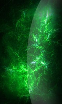 Diseño Fractal Abstracto Verde