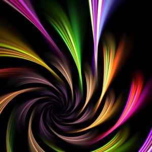 Diseño Abstracto de Remolino Colorido
