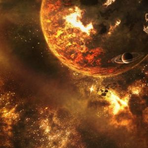 Explosión Cósmica: Planeta Ardiente