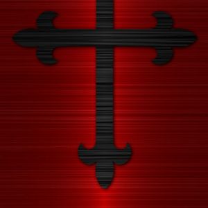 Diseño de Cruz Roja y Negra