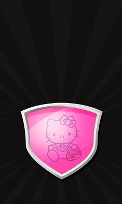 Escudo Rosa de Hello Kitty