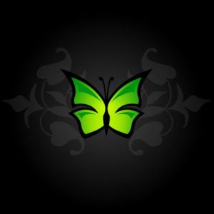 Arte de Mariposa Verde