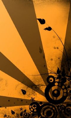 Diseño Abstracto Naranja Elegante