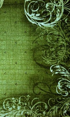 Elegante Patrón Floral Verde