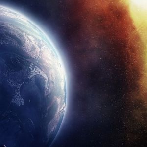 Impresionante Vista Espacial
