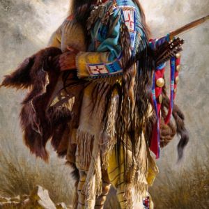Arte del Guerrero Nativo Americano