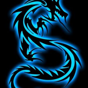 Arte Tribal de Dragón Azul