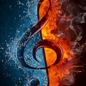 Nota Musical Fuego y Agua