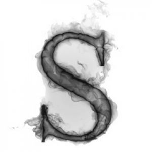 Diseño de Letra S en Humo