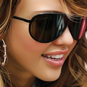 Mujer elegante con gafas de sol