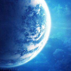 Planeta Azul en el Espacio