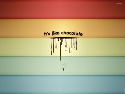 Diseño Colorido con Goteo de Chocolate