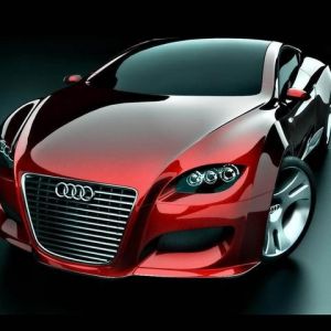 Elegante Audi Concepto Rojo