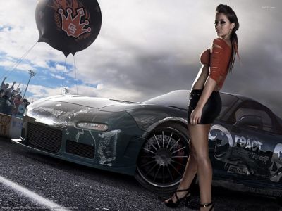 Coche y Modelo Elegante