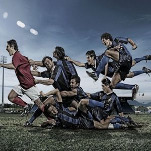 Acción Dinámica de Fútbol