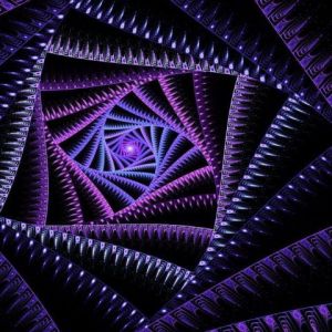 Diseño Espiral Púrpura Vibrante