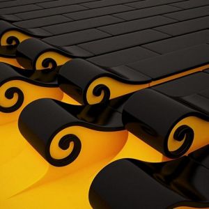 Patrones Negros y Amarillos Elegantes
